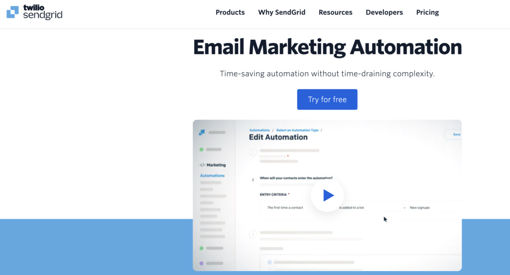 Sendgrid Email: features